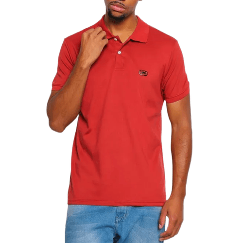 Camiseta Polo Masculina Ecko Piquet Basic VERMELHO-EK980- -1-